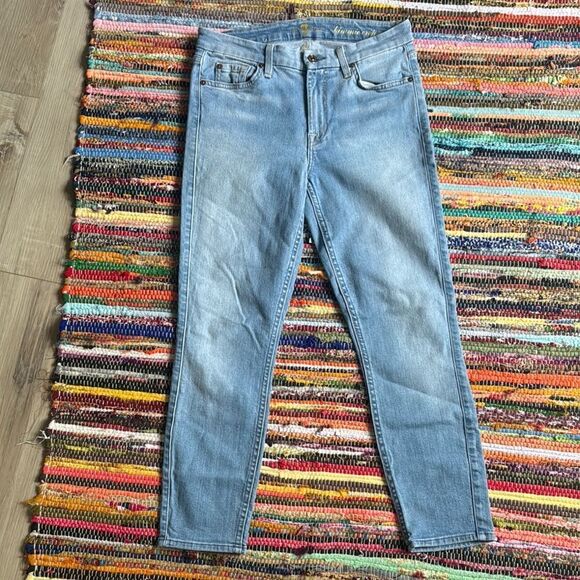 7 for all mankind Skinny Ankle cropped Jeans Size 29 - Picture 2 of 9